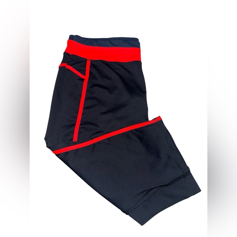 Fila Sport Black and Orange Athletic Capri Leggings Size XL - Picture 3 of 4